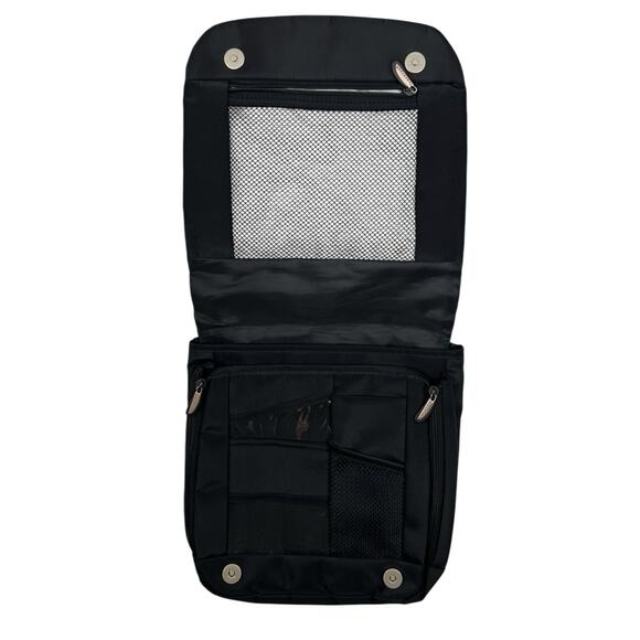 Travelon Crossbody Sling Backpack Anti Theft Travel Bag Black Adjustable Strap - Picture 4 of 13